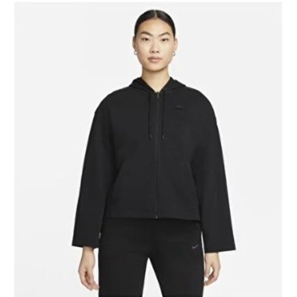 NWOT Nike Sportswear Full-Zip Hoodie Black Women's Size Large L DN4943-010